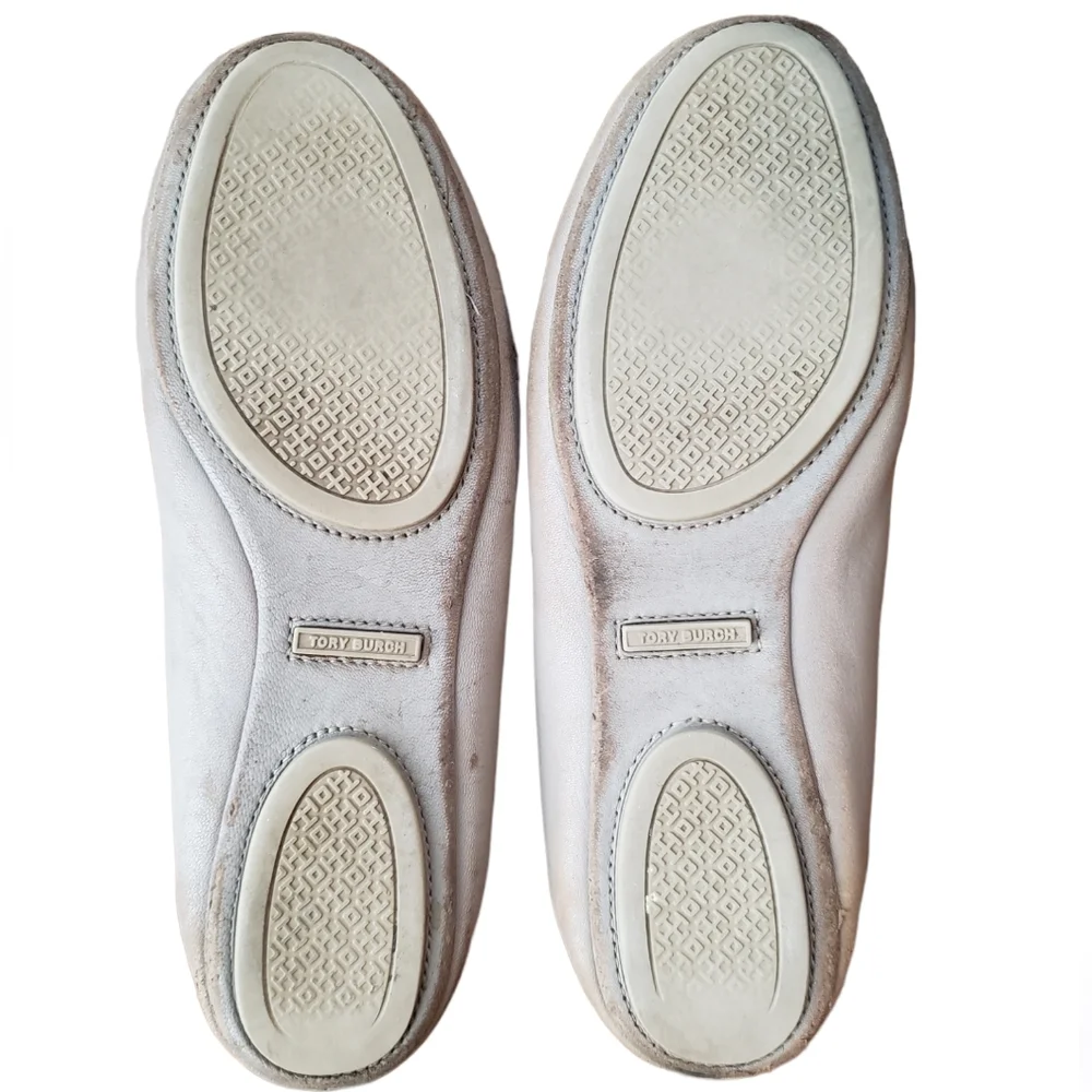 Tory Burch Minnie leather neutral flats 6
